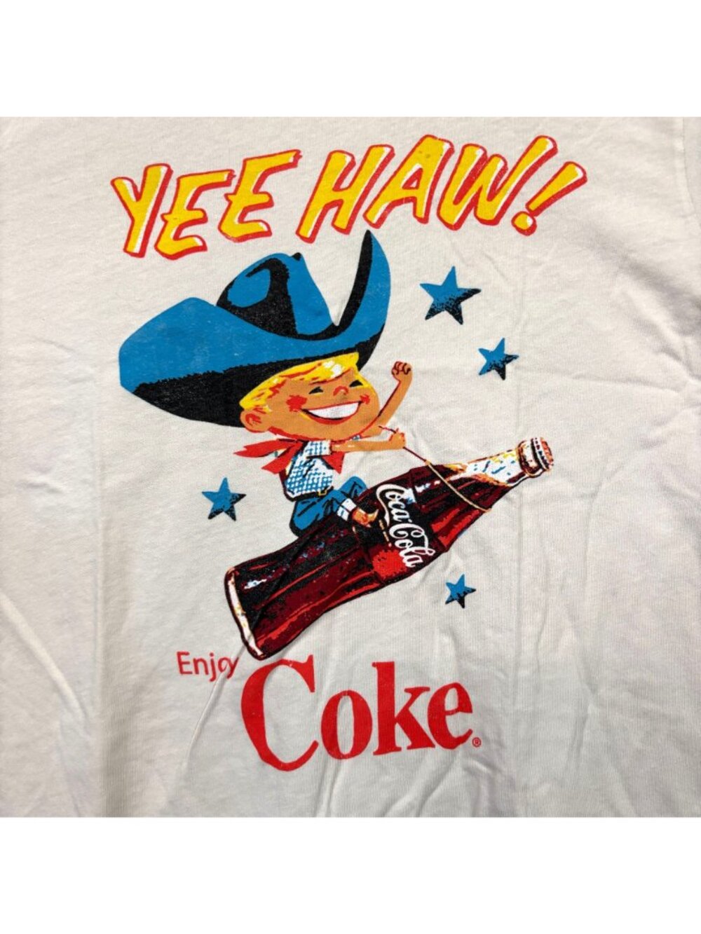 Coca-Cola Enjoy Coke Yee Haw Cowboy T-Shirt Size Large - Picture 2 of 4